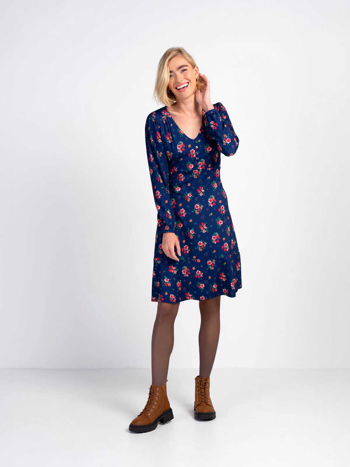 Printed Jersey Dress - Image 9