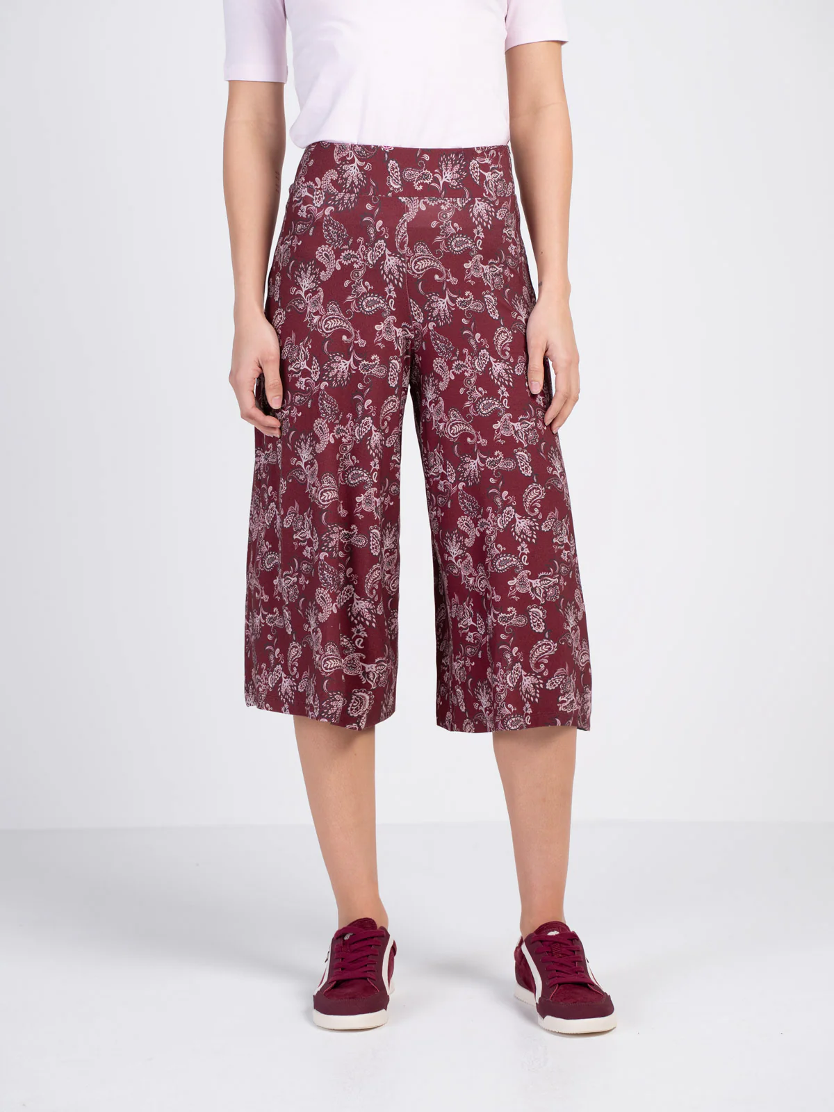 Printed Paisley Culottes - Image 16