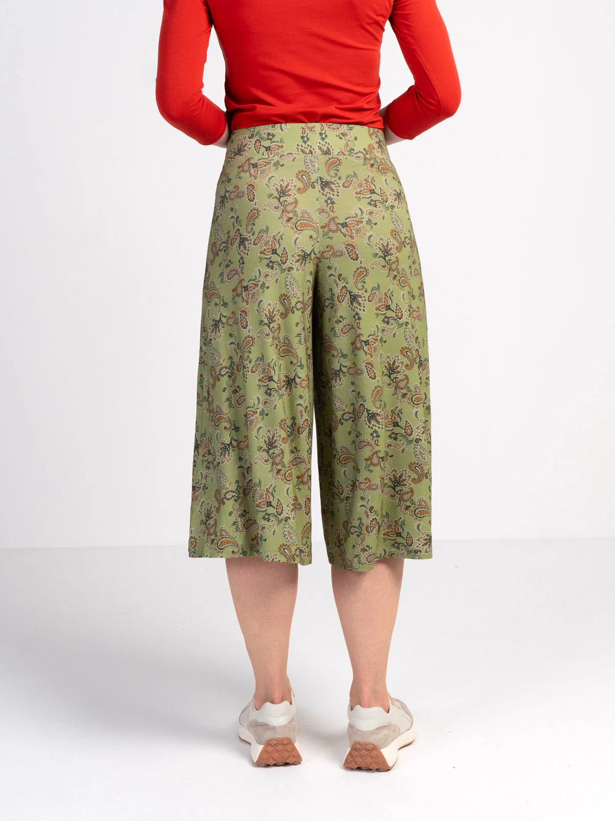 Printed Paisley Culottes - Image 2