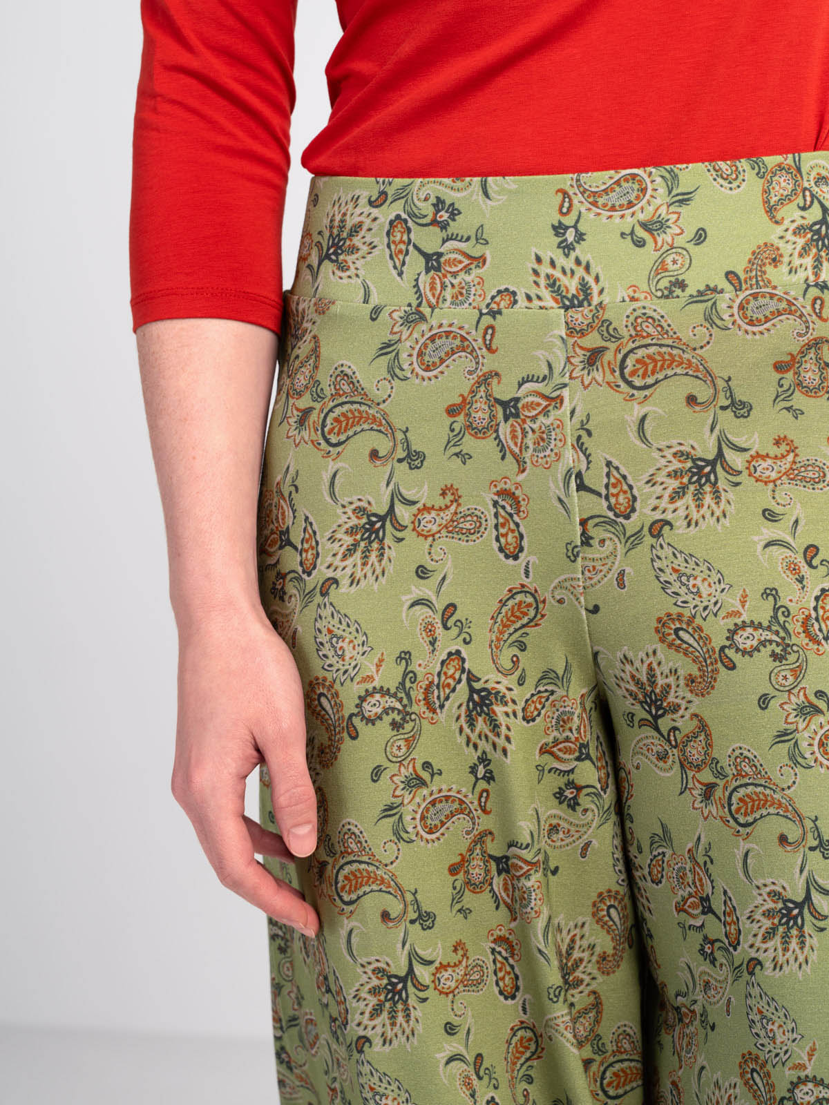 Printed Paisley Culottes - Image 3