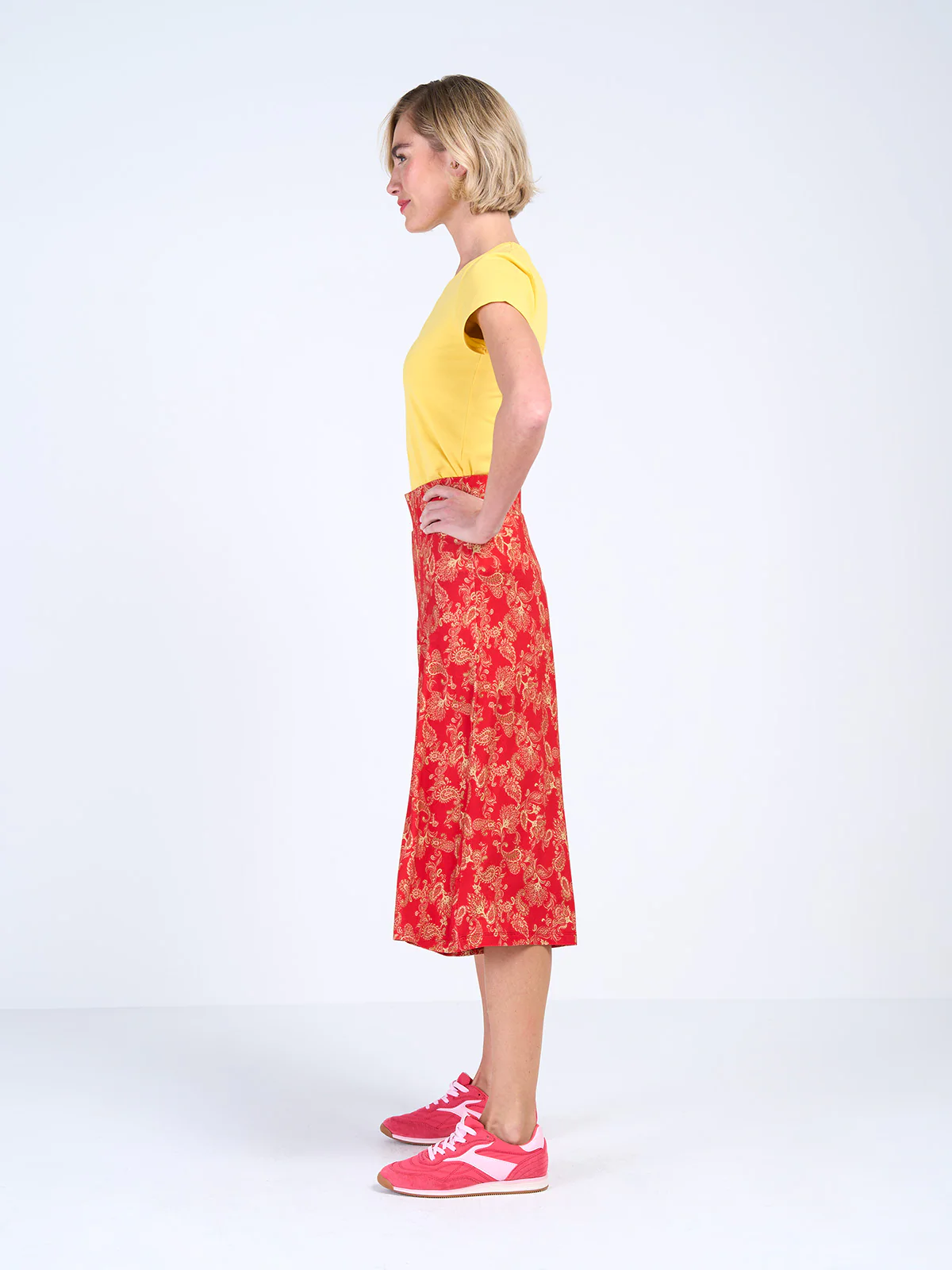 Printed Paisley Culottes - Image 8