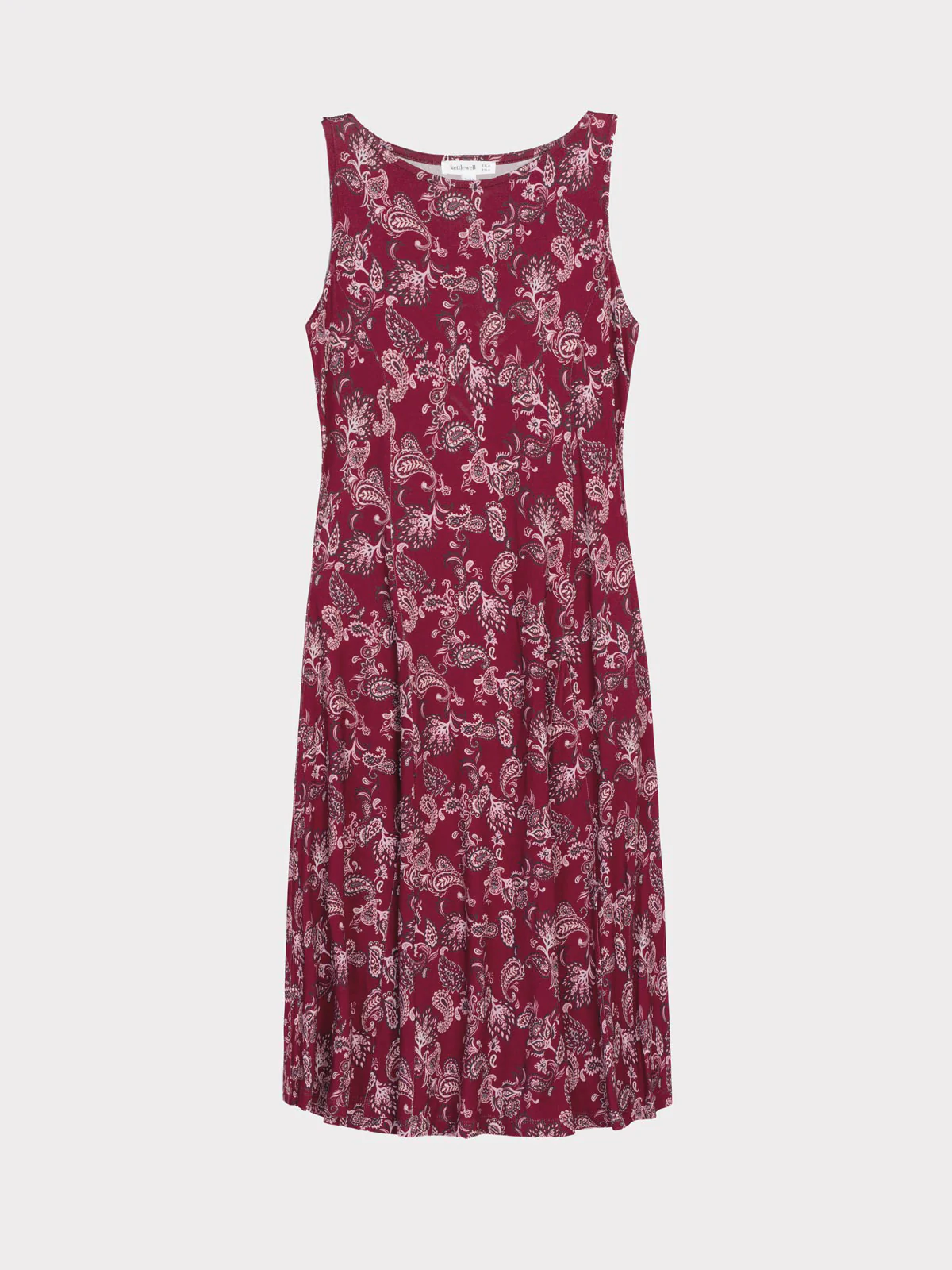 Printed Paisley Sleeveless Dress - Image 16
