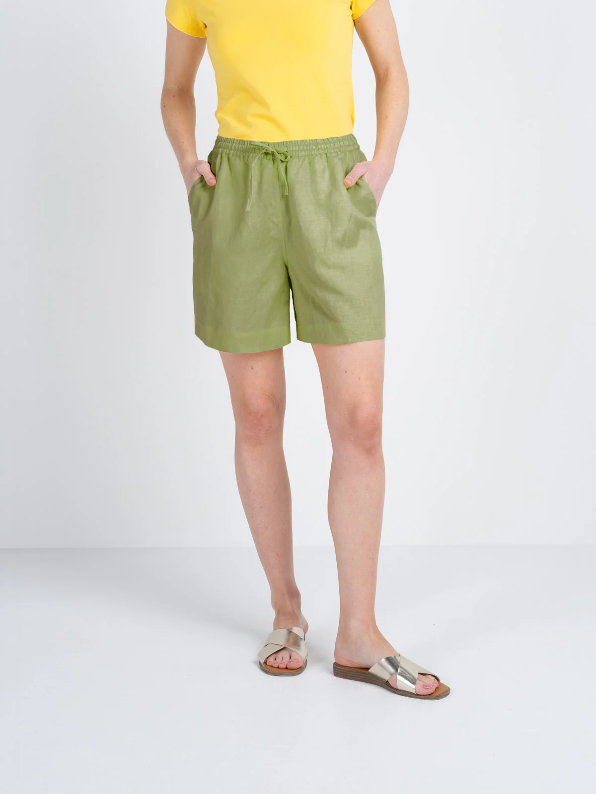 Relaxed Linen Shorts - Image 21