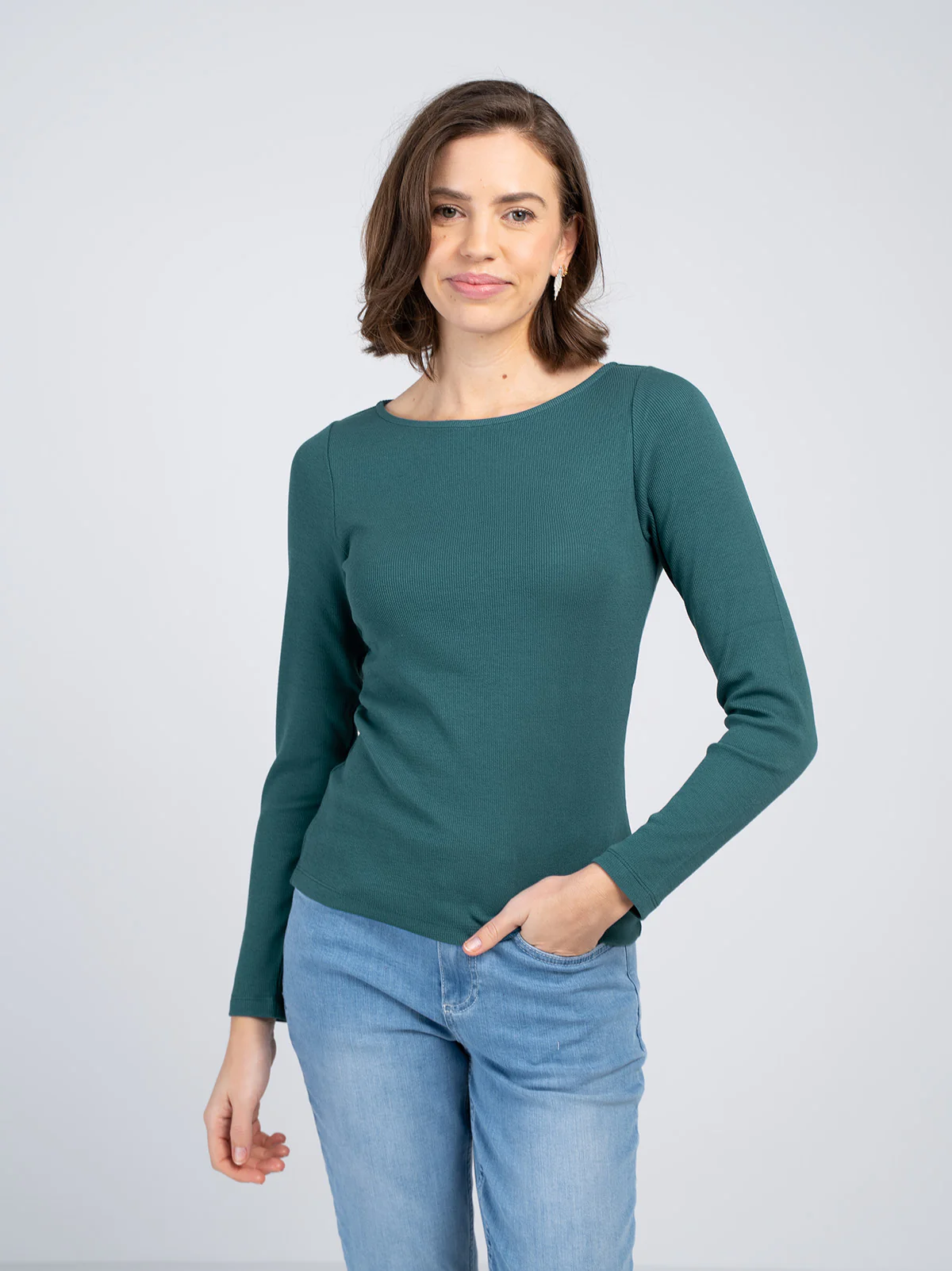 Rib Boat Neck - Image 11
