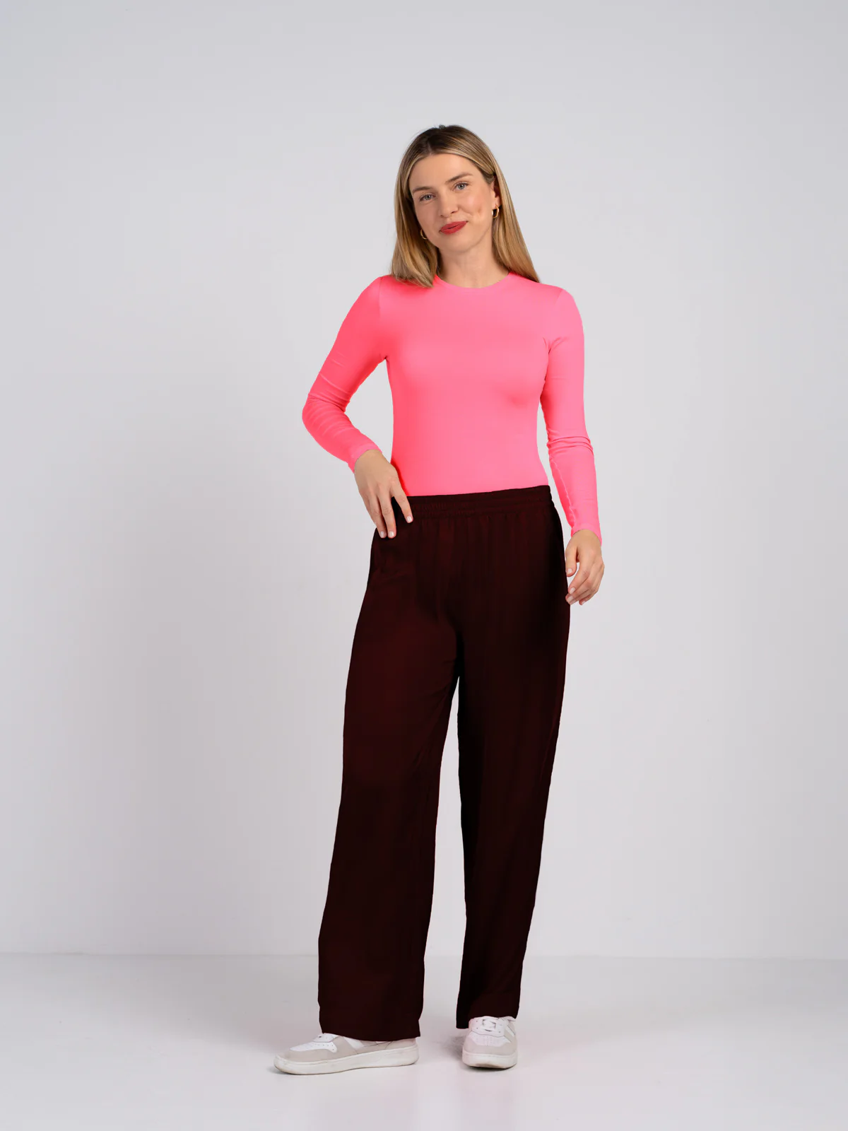 Satin Wide Leg Trousers - Image 17