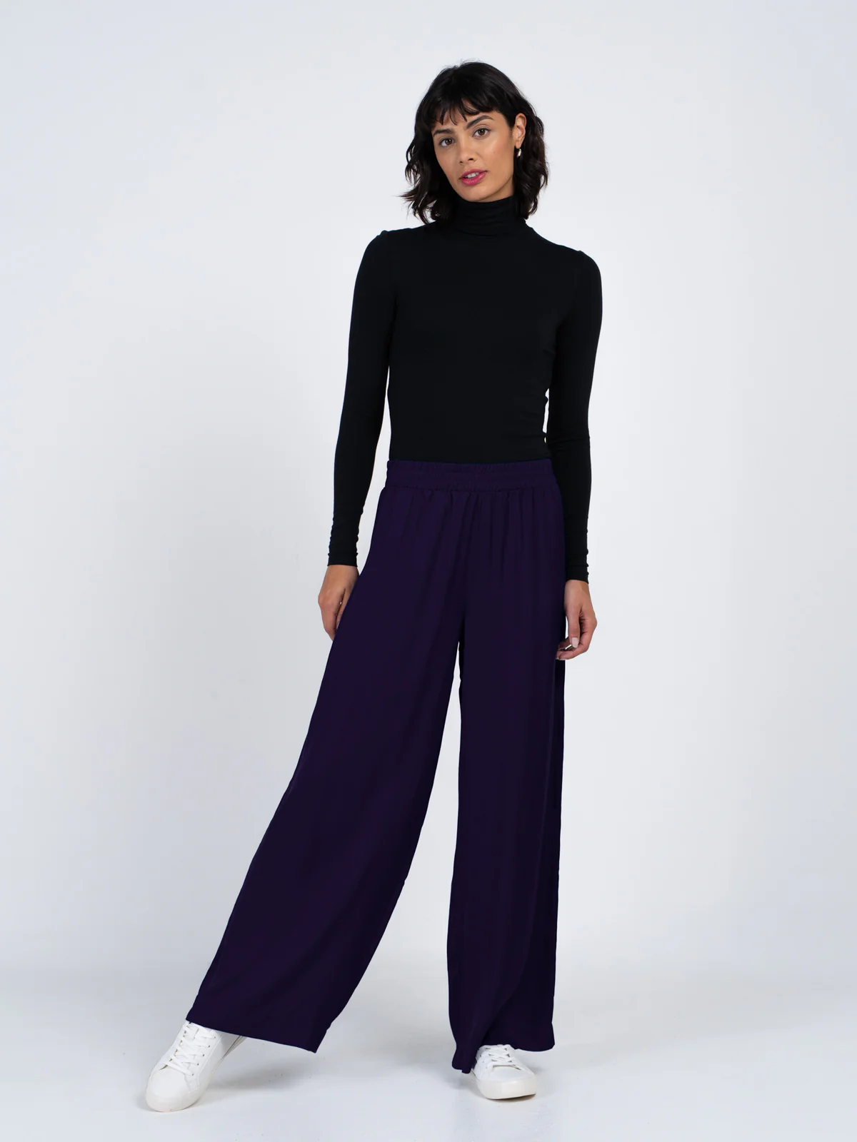 Satin Wide Leg Trousers - Image 6