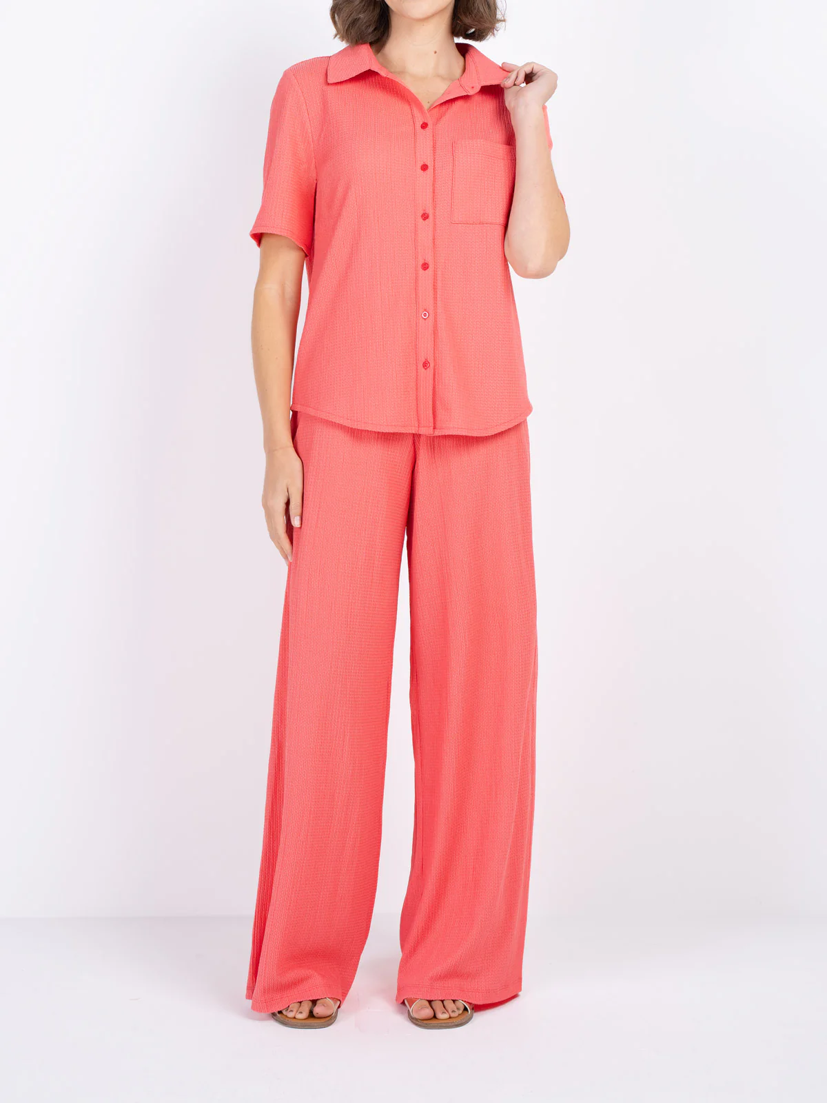 Short Sleeve Crinkle Shirt - Image 12