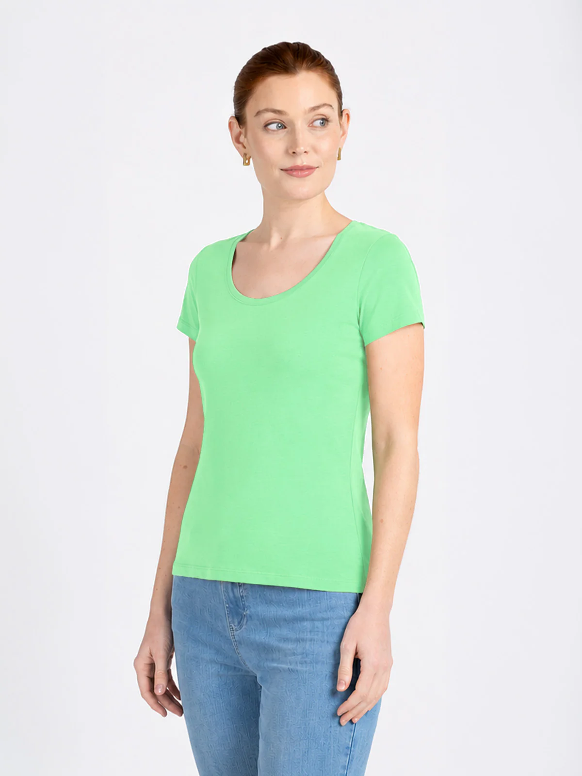 Short Sleeve Everyday Scoop Neck T-Shirt - Image 3