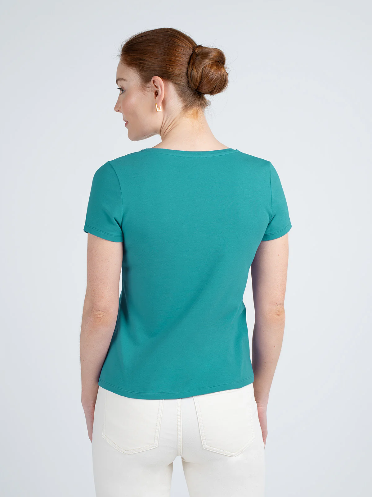 Short Sleeve Everyday Scoop Neck T-Shirt - Image 51