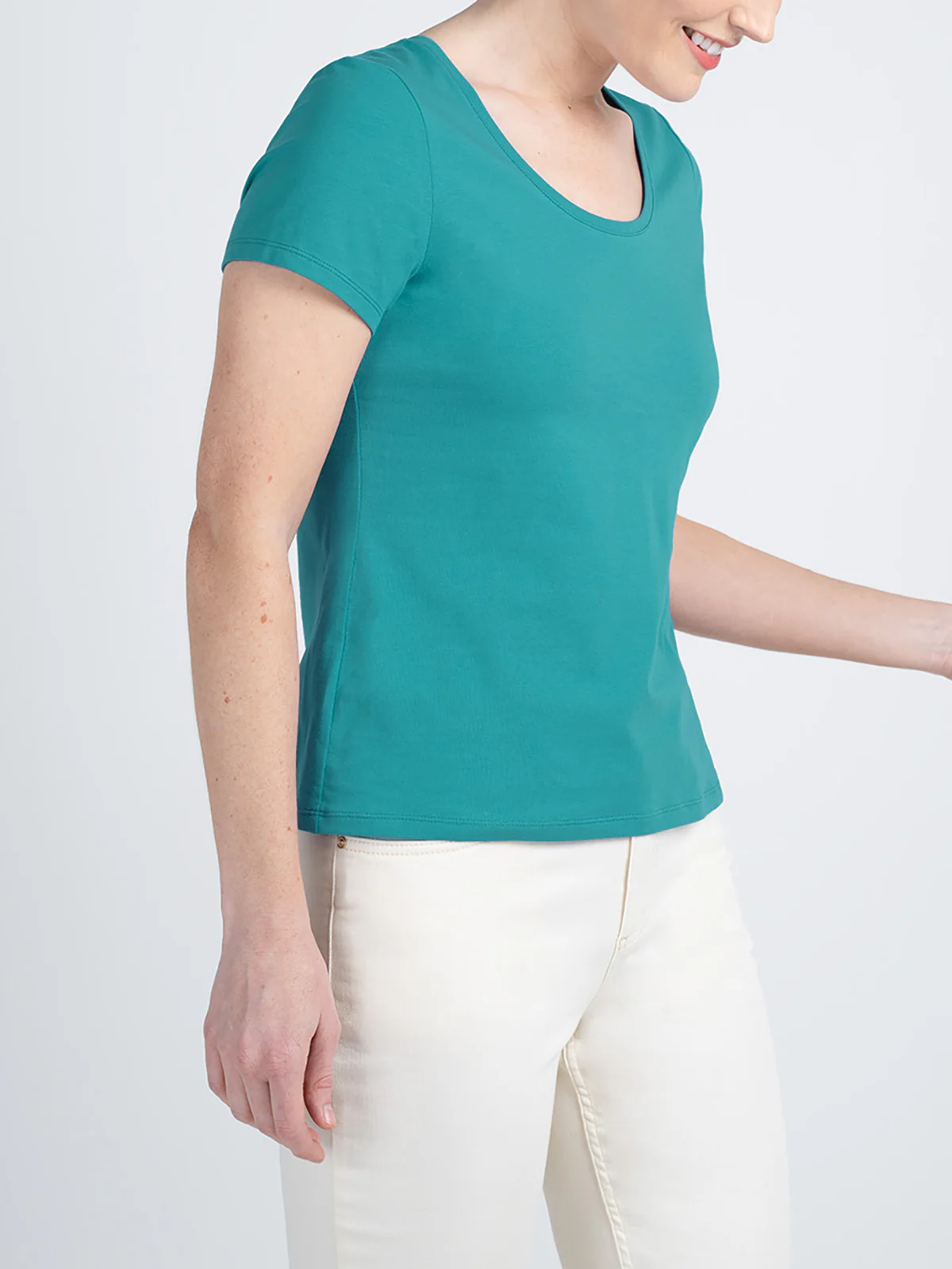 Short Sleeve Everyday Scoop Neck T-Shirt - Image 52