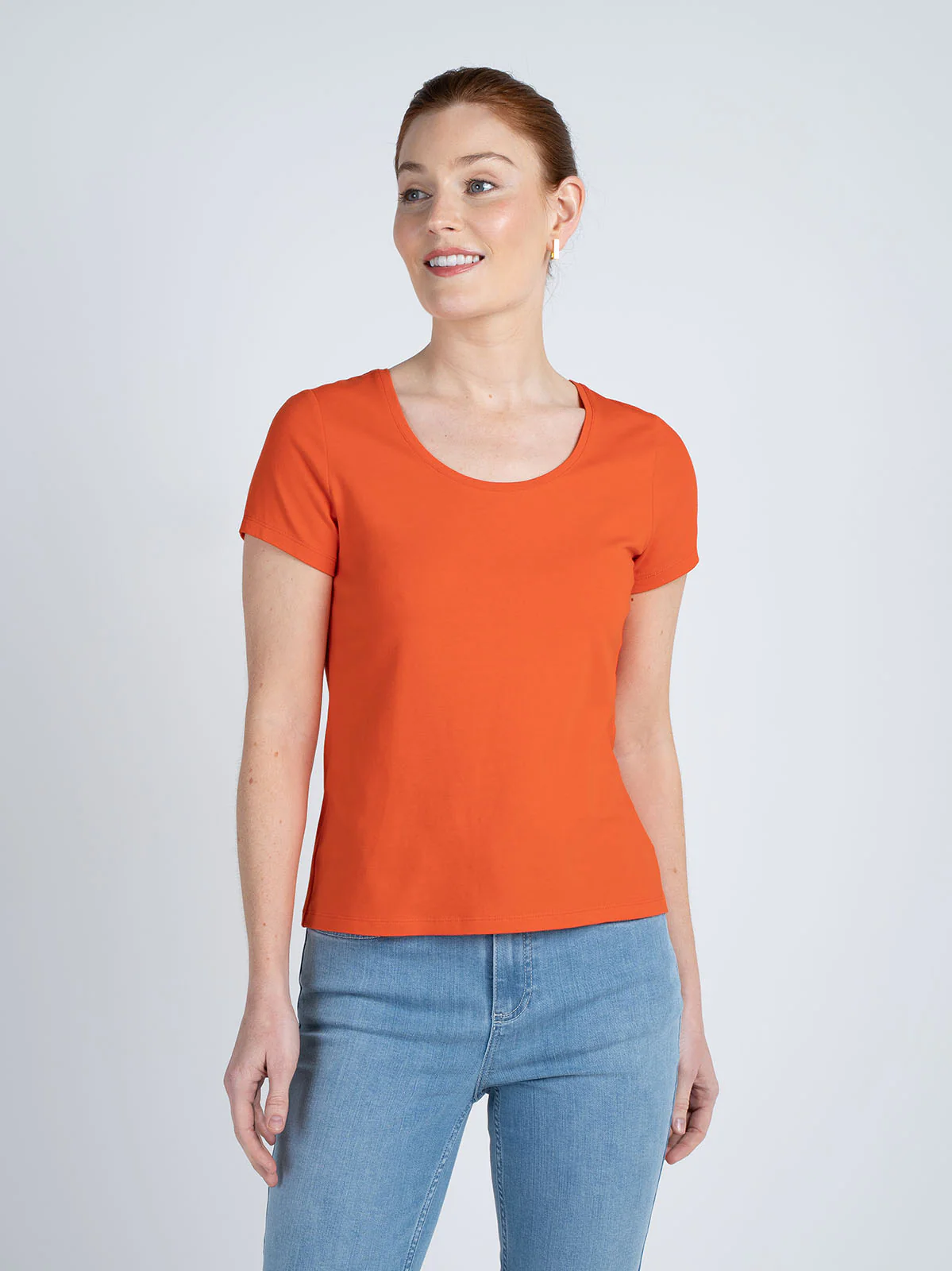 Short Sleeve Everyday Scoop Neck T-Shirt - Image 58