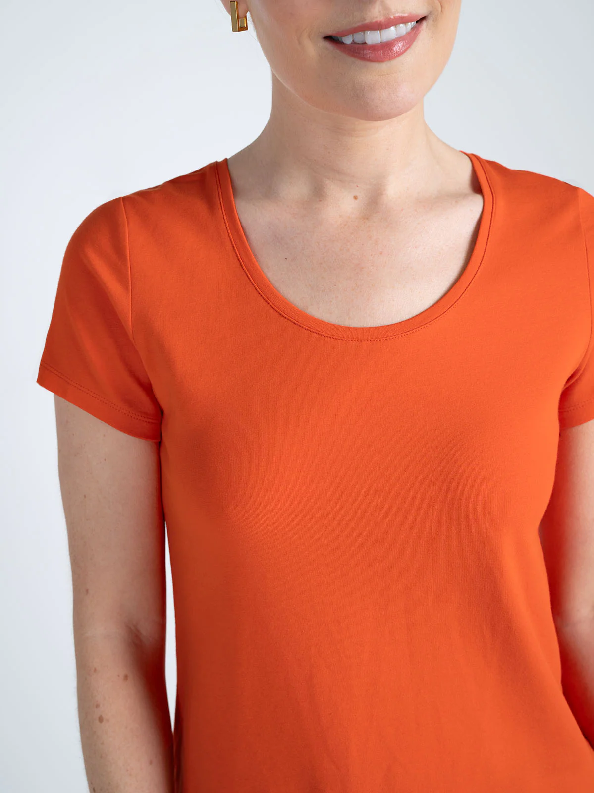Short Sleeve Everyday Scoop Neck T-Shirt - Image 60