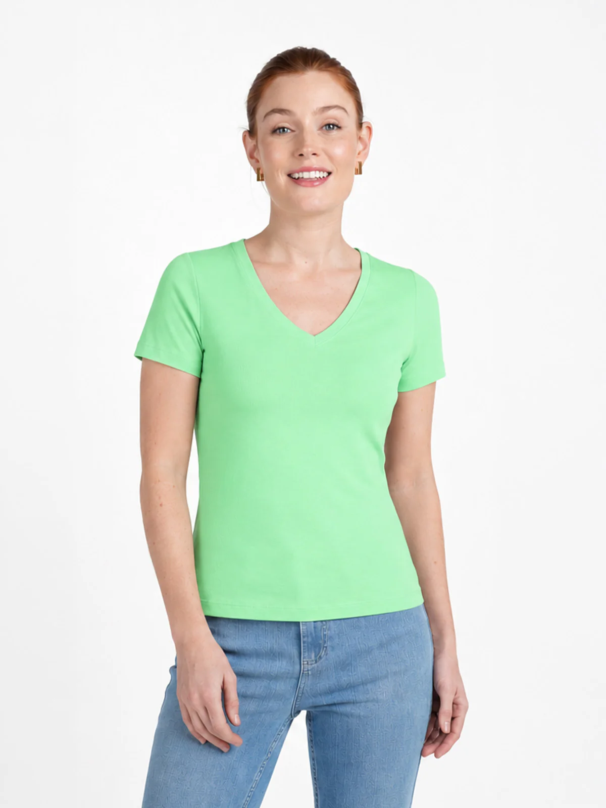Short Sleeve Everyday V Neck T-Shirt