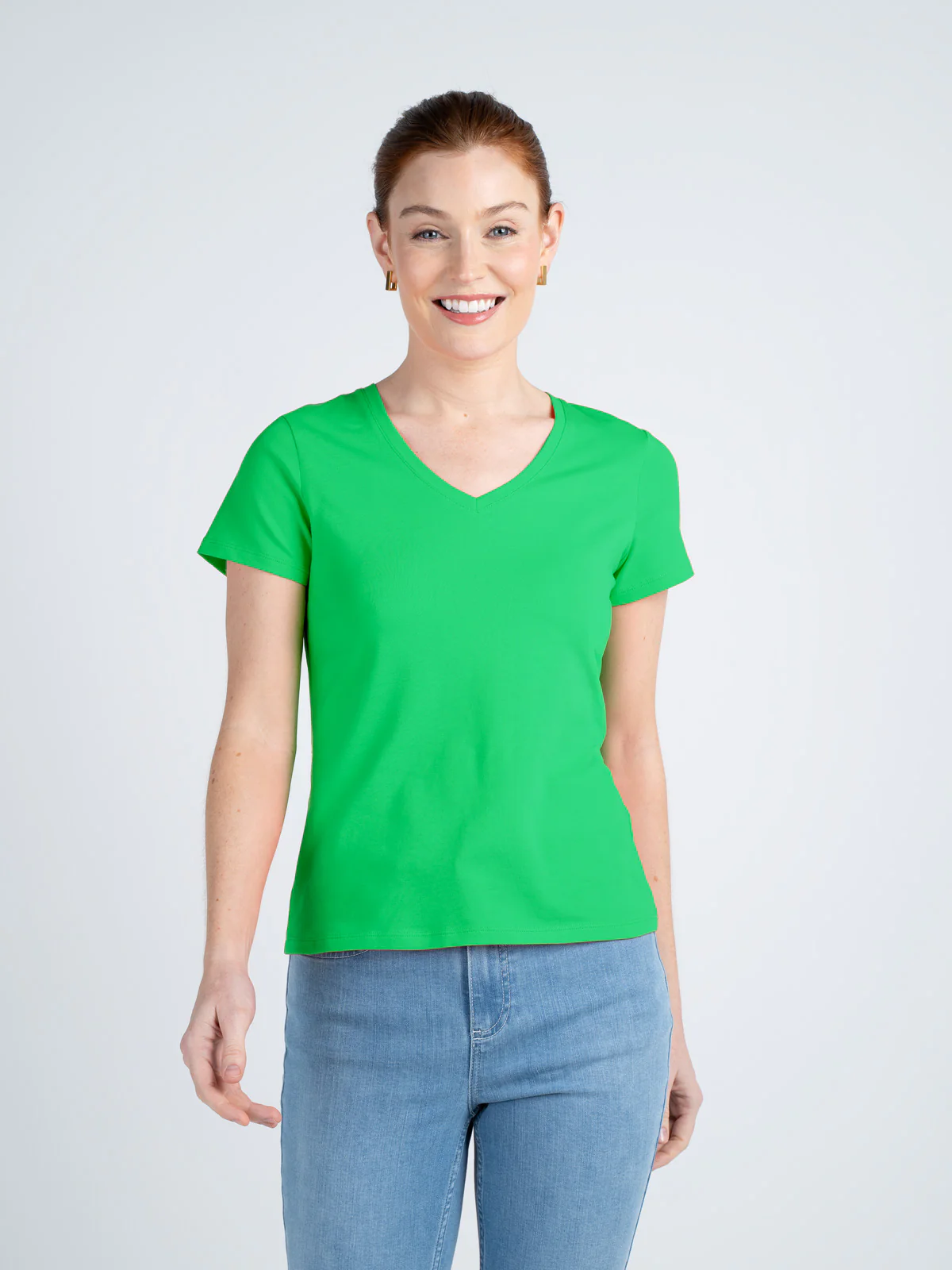 Short Sleeve Everyday V Neck T-Shirt - Image 34