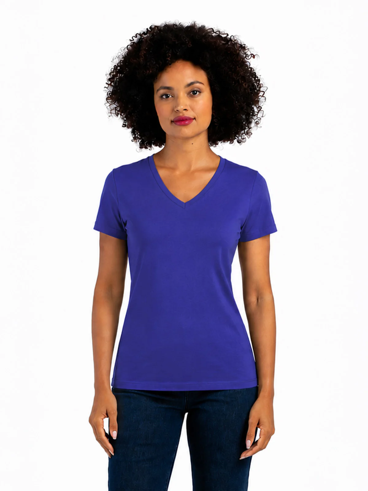 Short Sleeve Everyday V Neck T-Shirt - Image 43