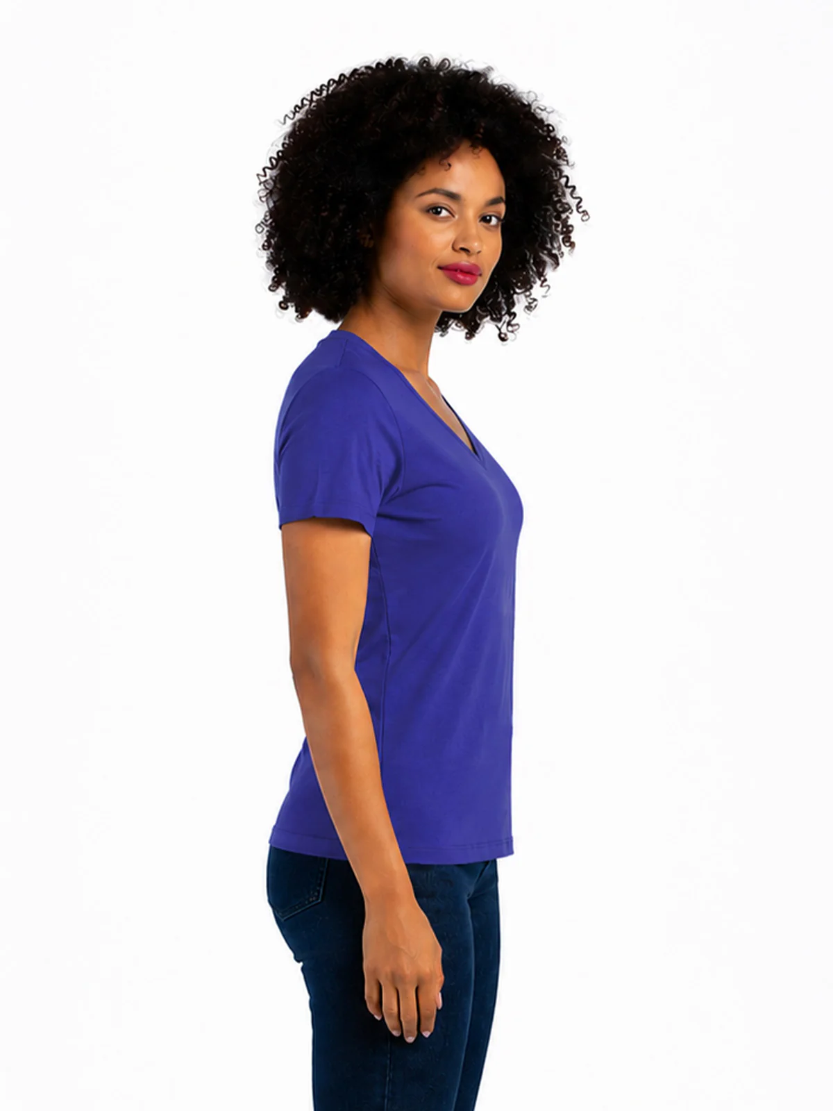 Short Sleeve Everyday V Neck T-Shirt - Image 45