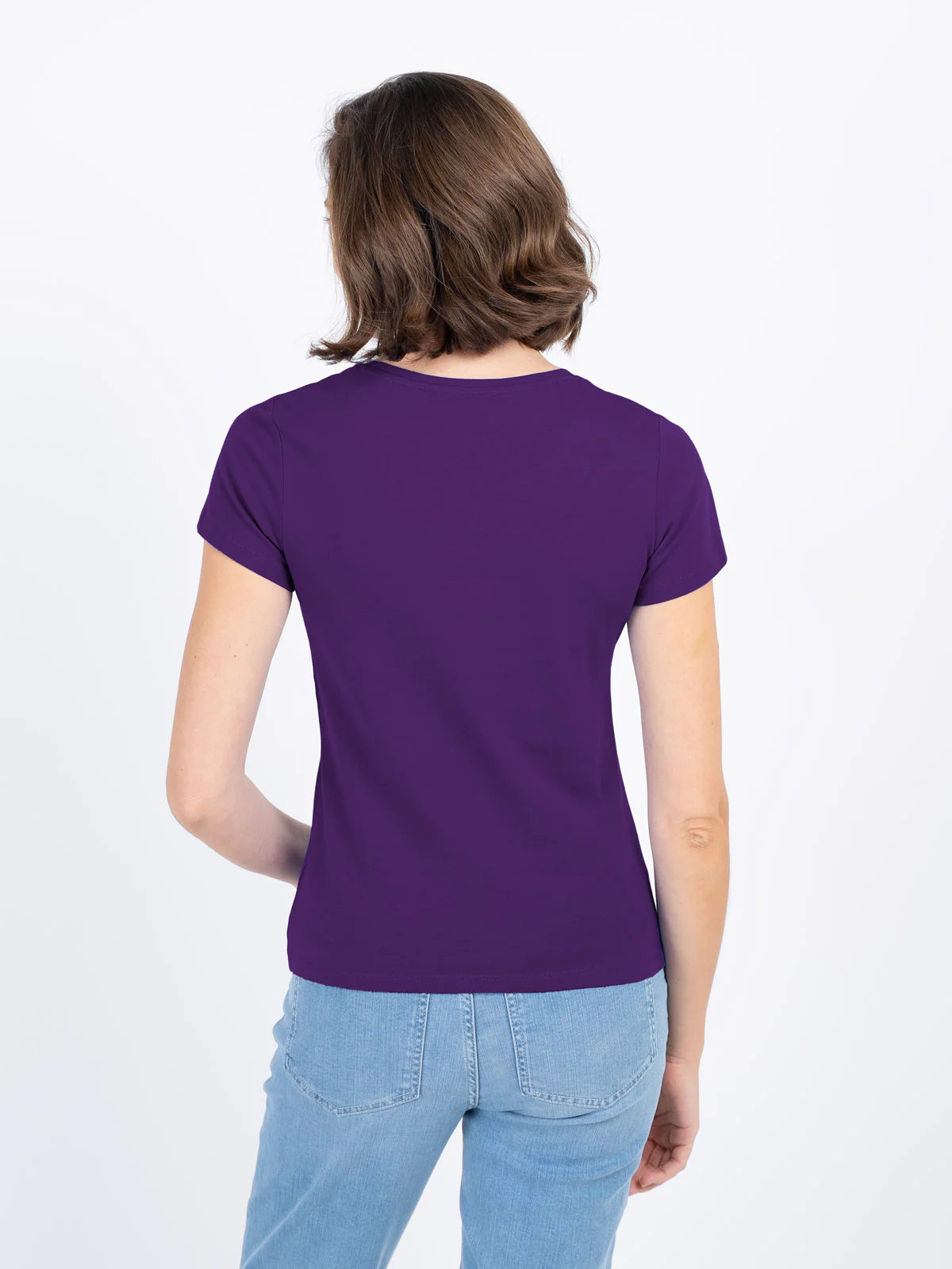 Short Sleeve Everyday V Neck T-Shirt - Image 59