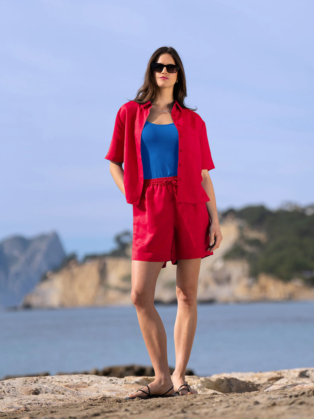 Short Sleeve Linen Shirt - Image 14