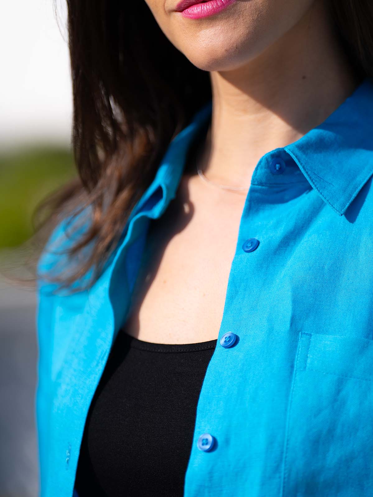 Short Sleeve Linen Shirt - Image 6