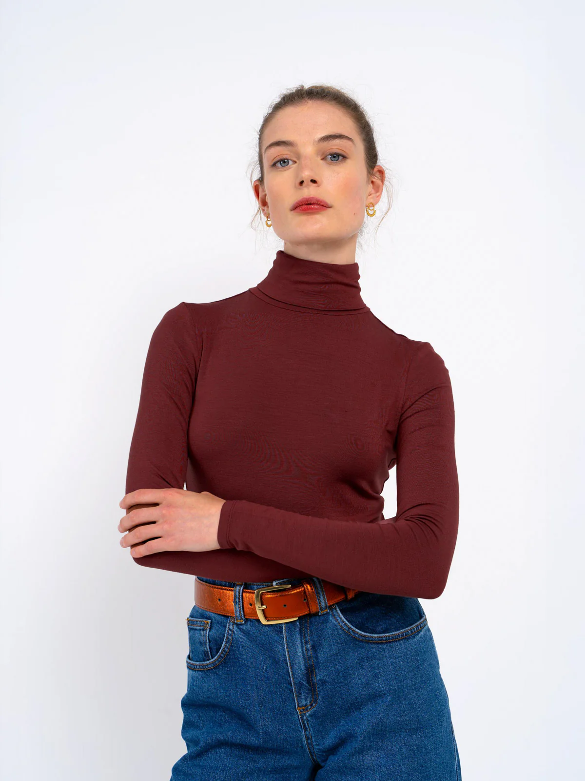 Silky Roll Neck - Image 35