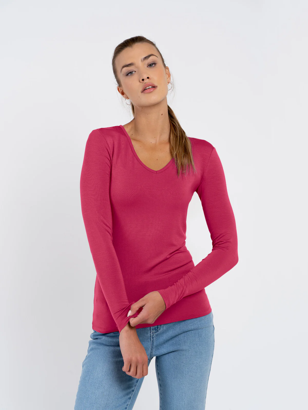 Silky V Neck - Image 25