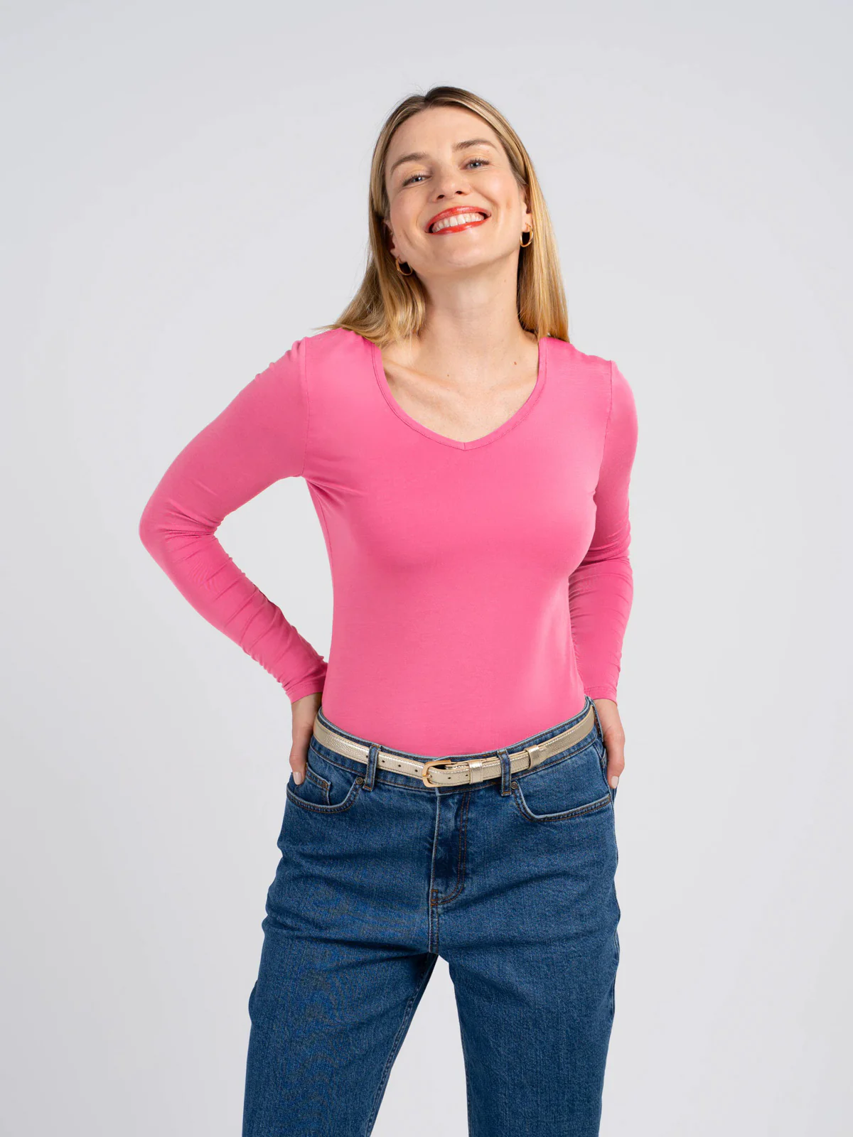 Silky V Neck - Image 33