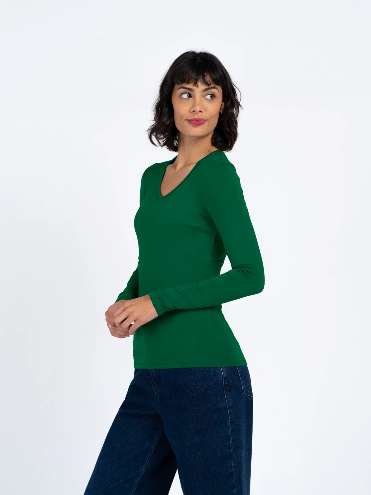 Silky V Neck - Image 8