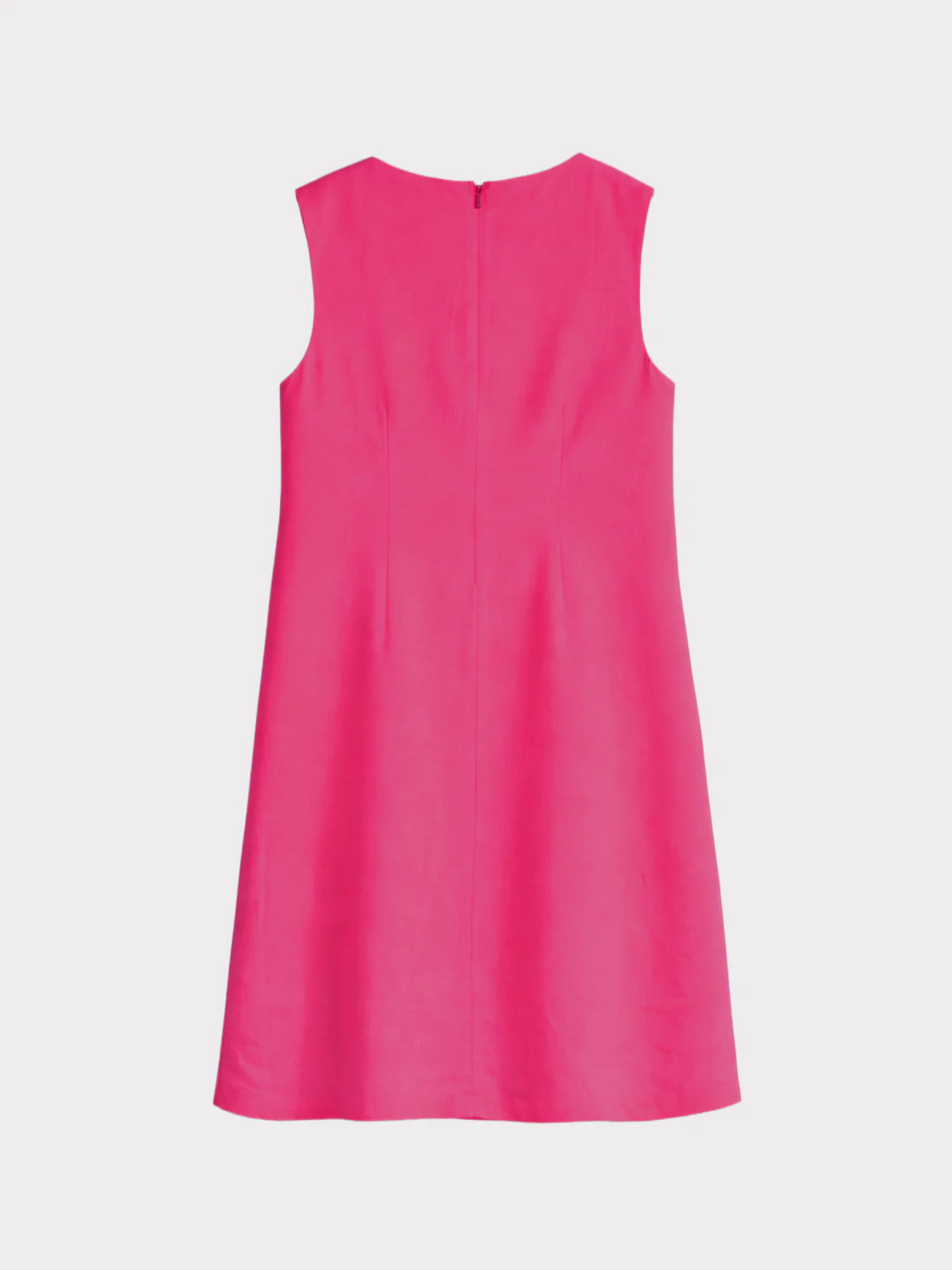 Sleeveless Linen Shift Dress - Image 12