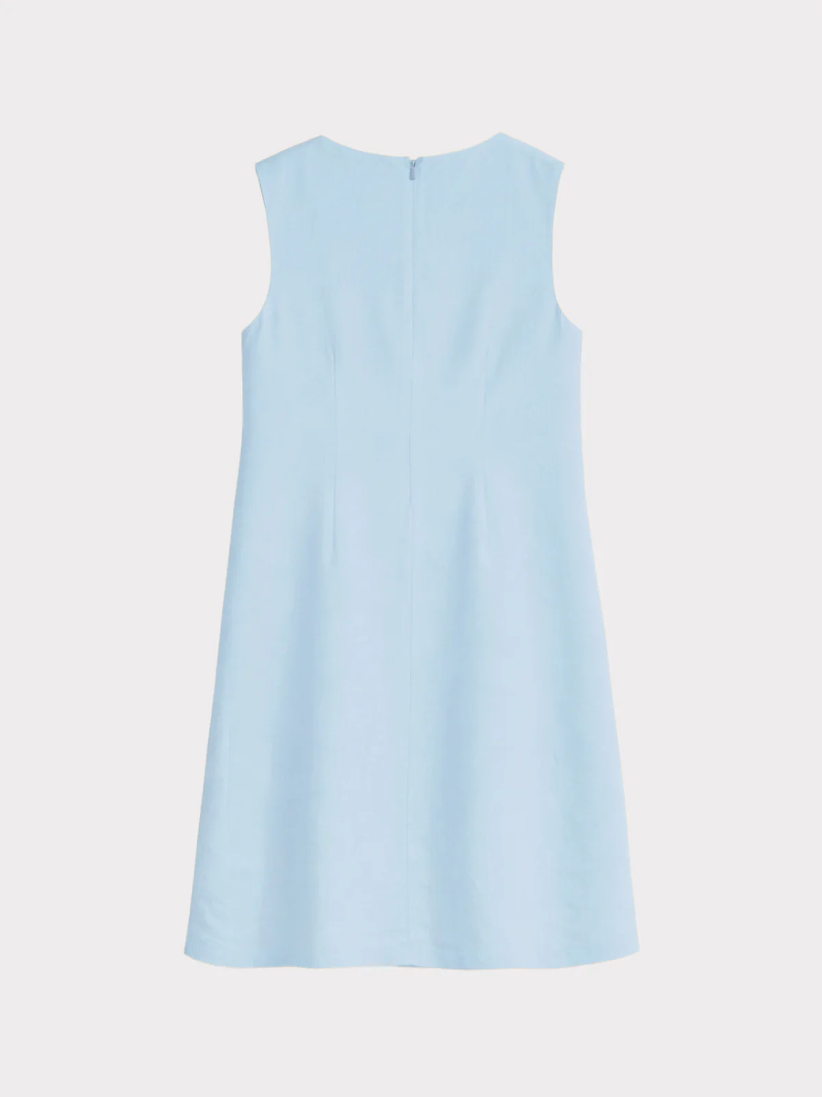 Sleeveless Linen Shift Dress - Image 8