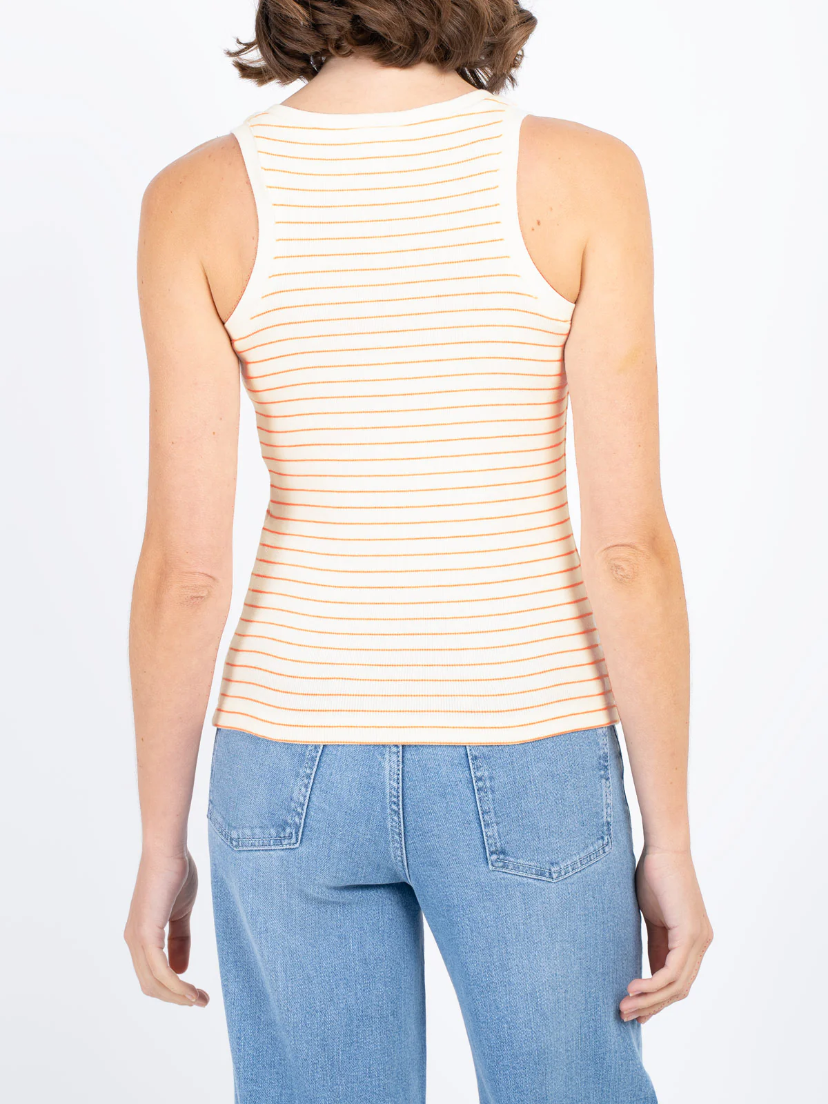 Stripe Jersey Rib Vest - Image 2
