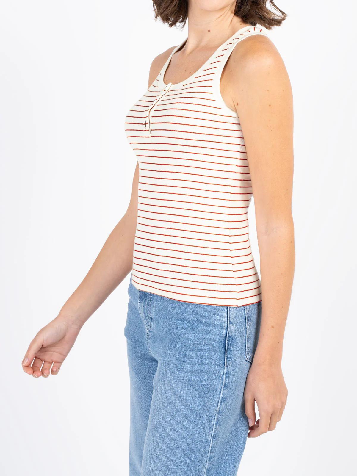 Stripe Jersey Rib Vest - Image 9
