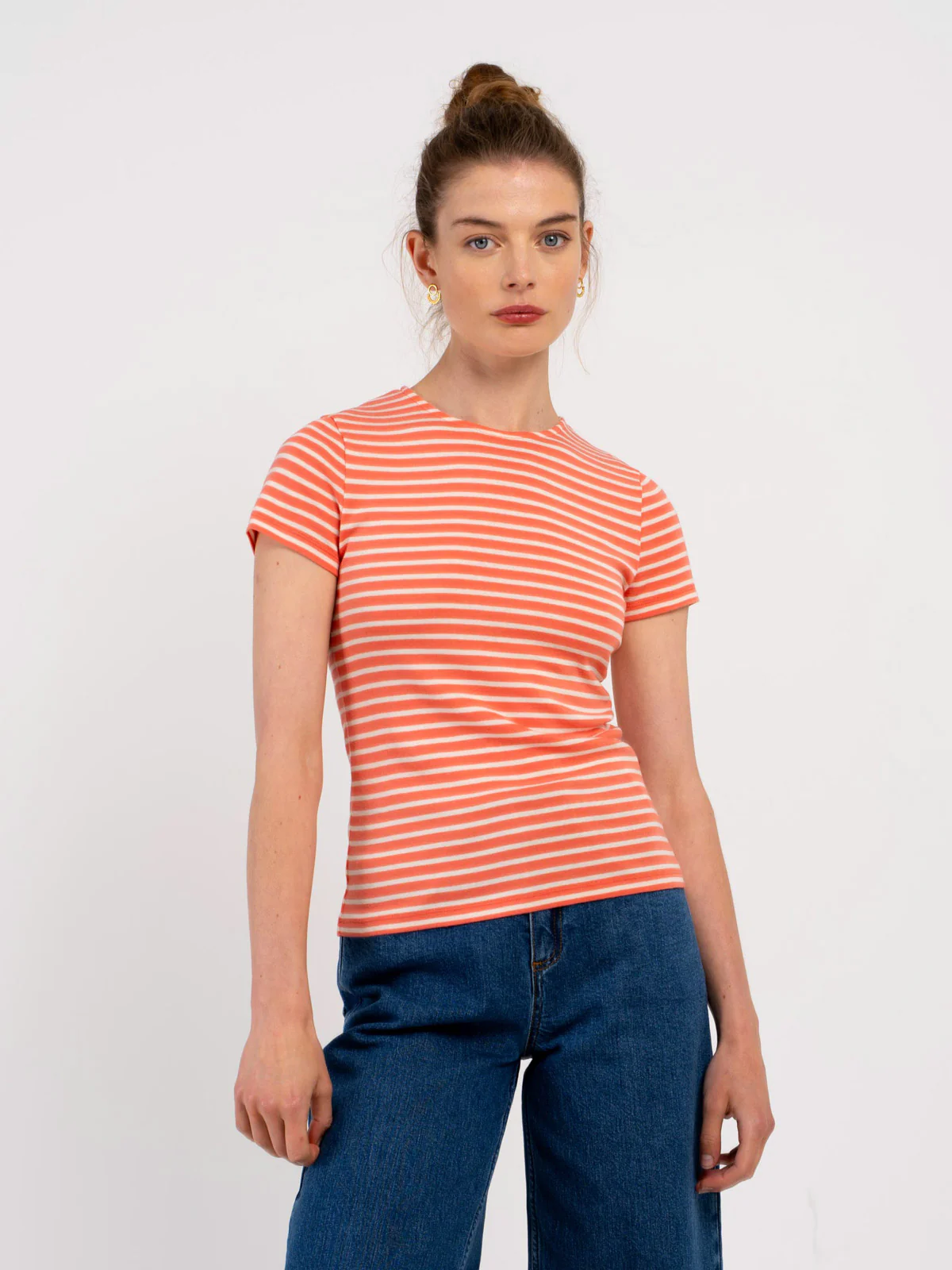 Stripey Crew Neck Tee - Image 8