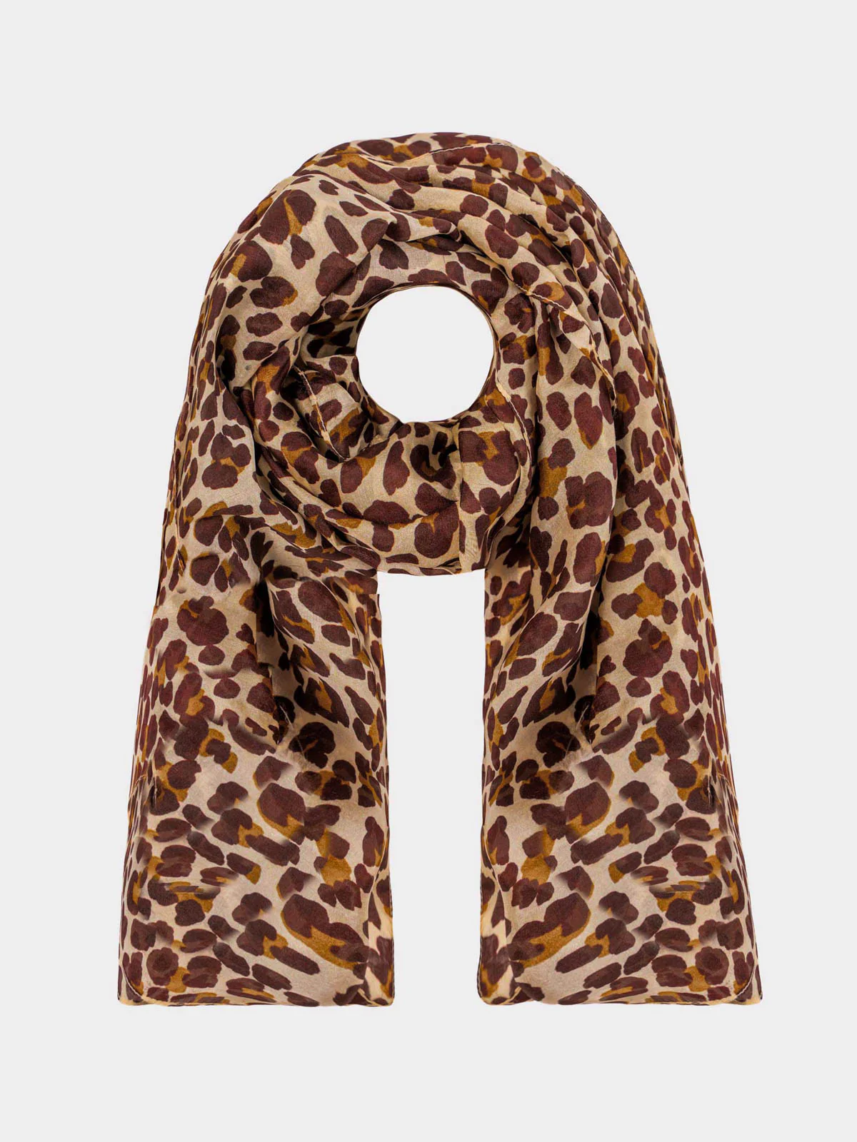 Sylvie Leopard Square Silk Scarf - Image 16
