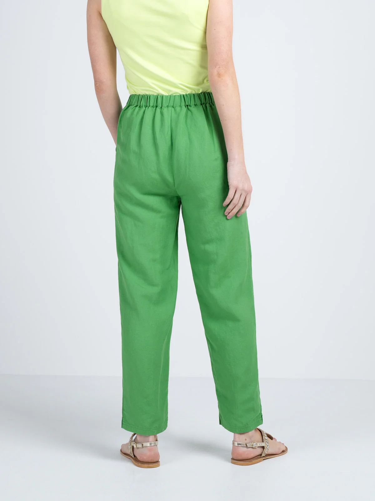 Tapered Linen Trousers - Image 16
