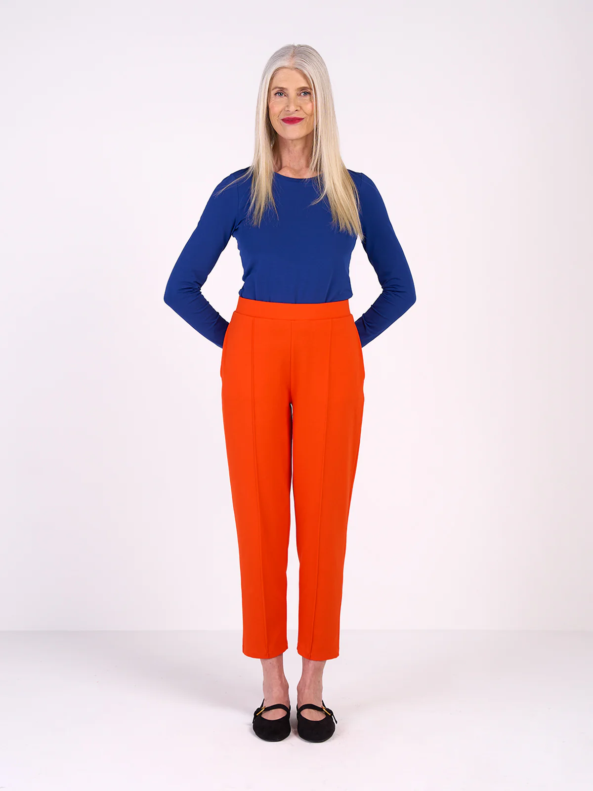 Tapered Pull On Ponte Trousers - Image 5