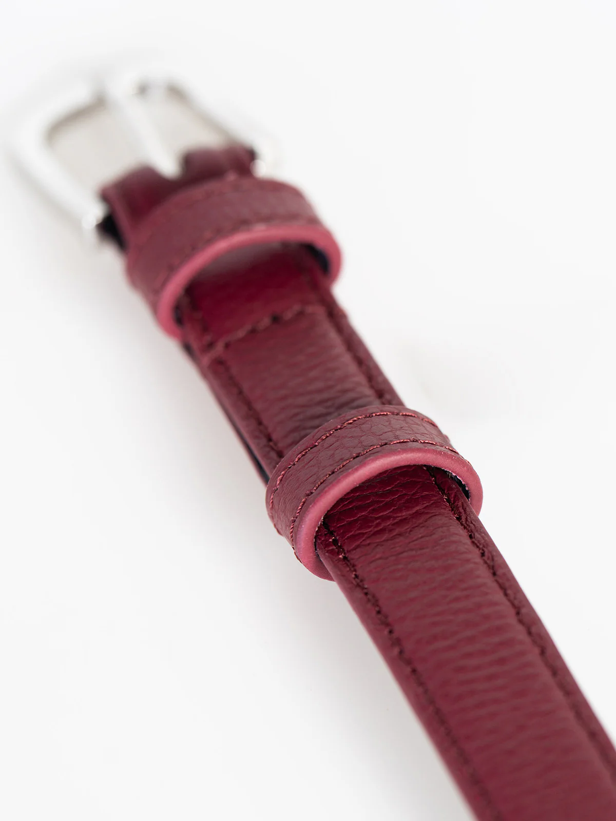 Taylor Skinny Leather Belt - Image 4