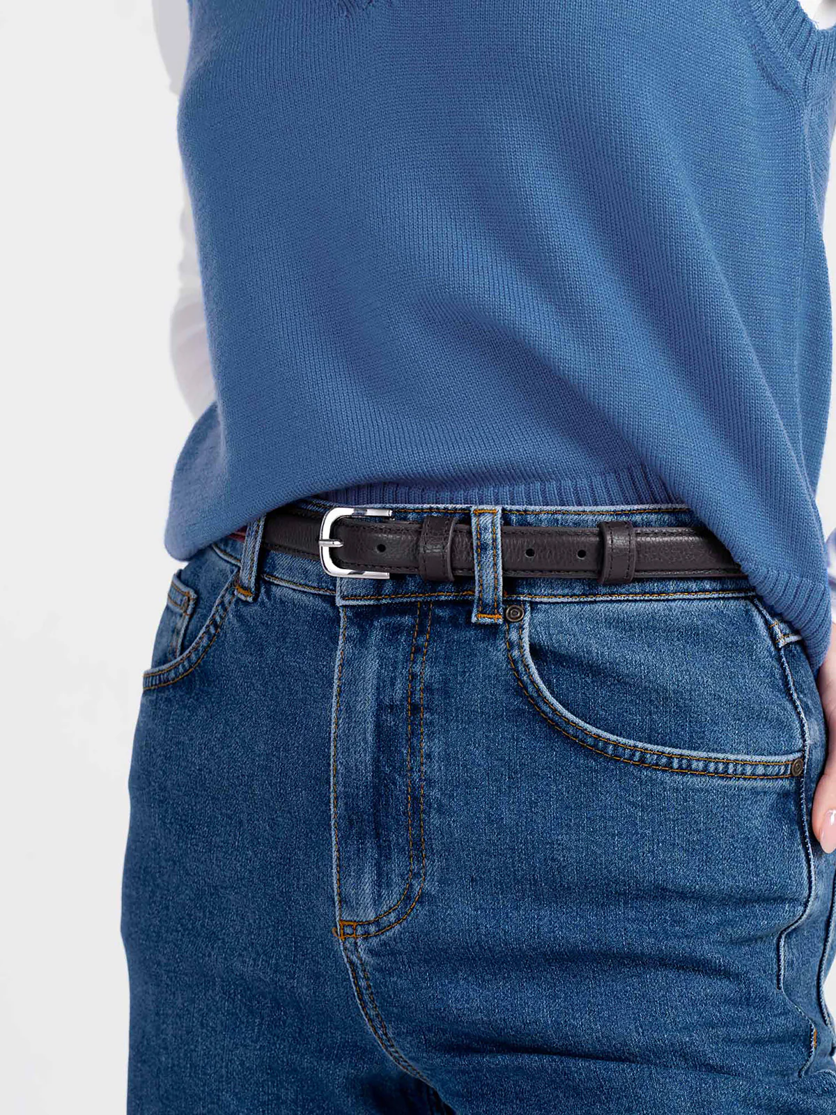 Taylor Skinny Leather Belt - Image 5