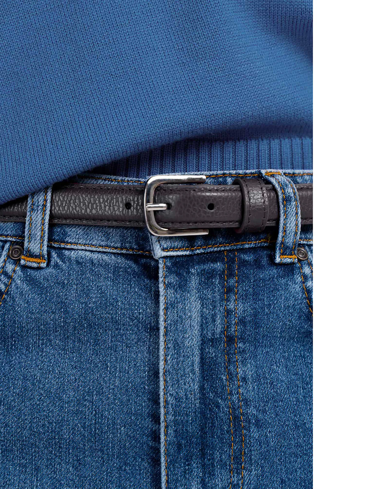 Taylor Skinny Leather Belt - Image 6