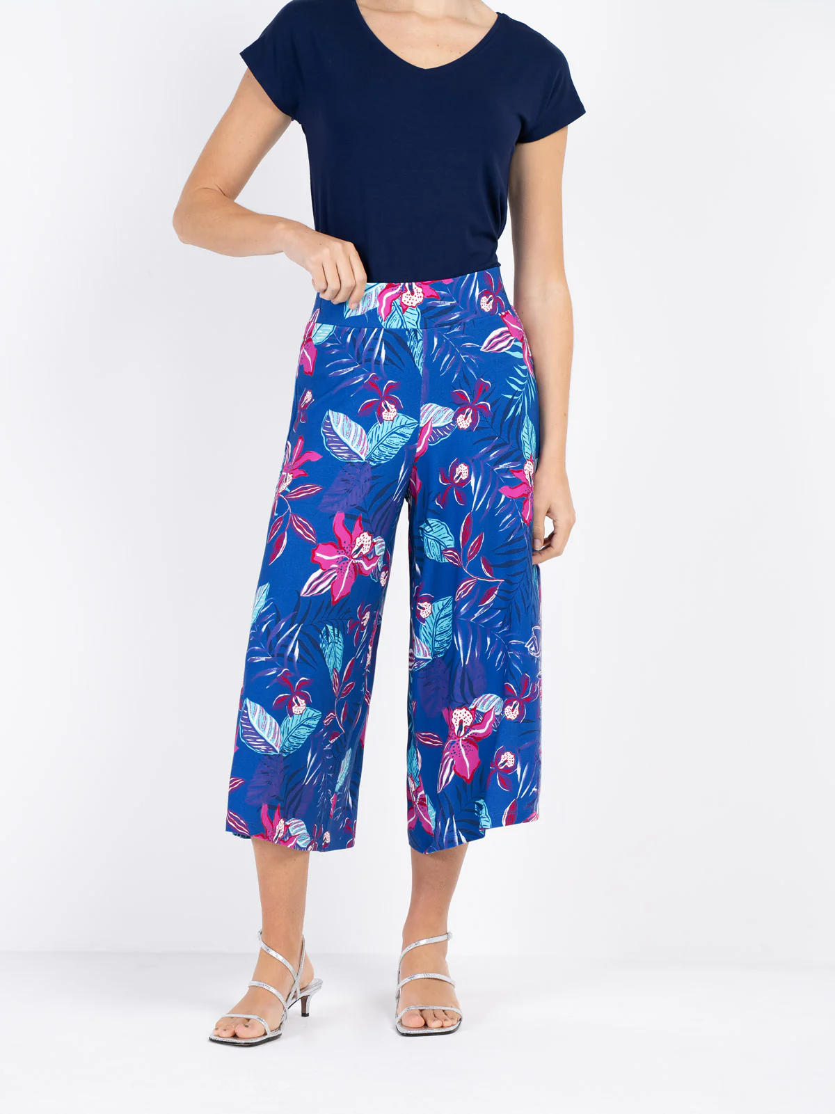 Tropical Printed Culottes - Image 15