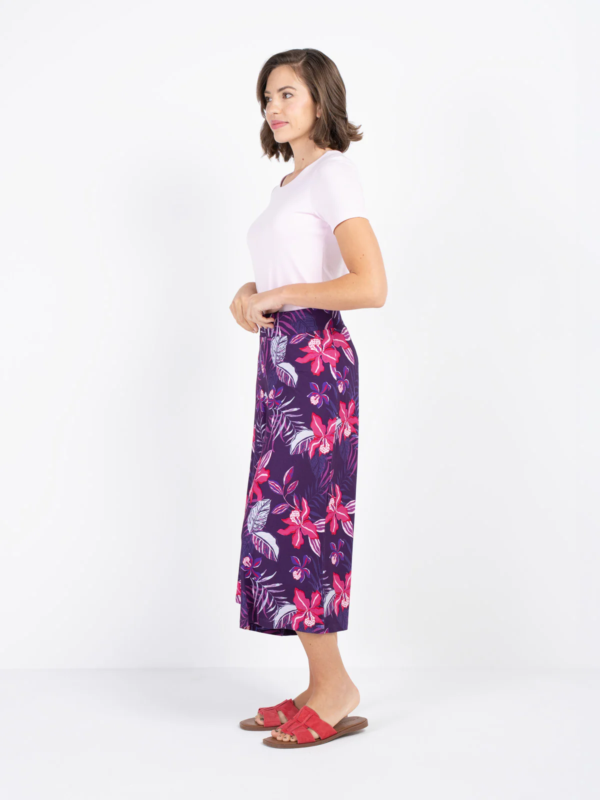 Tropical Printed Culottes - Image 6