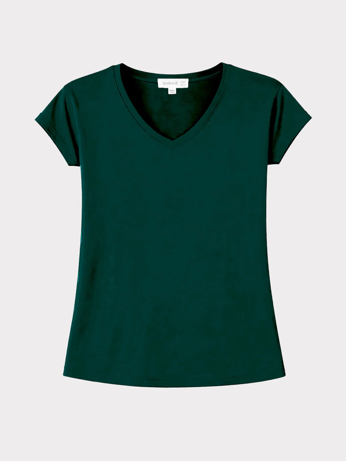 V Neck Short Sleeve Modal Top - Image 12