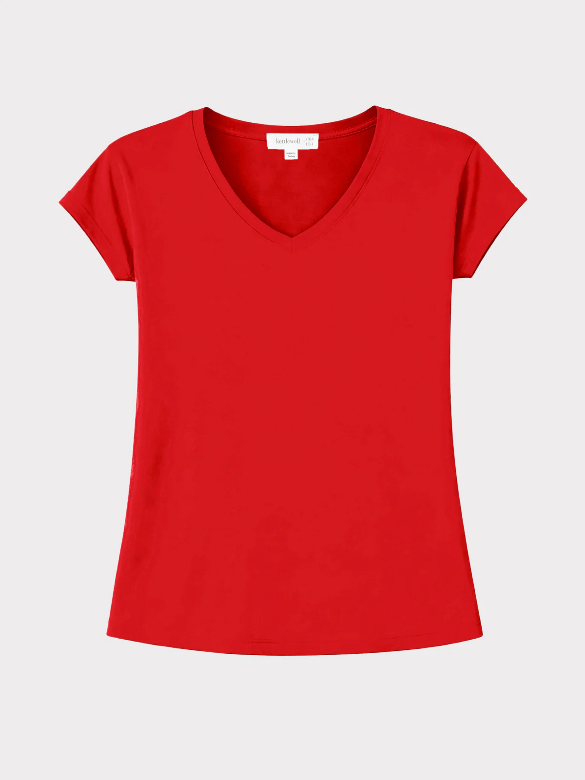 V Neck Short Sleeve Modal Top - Image 17