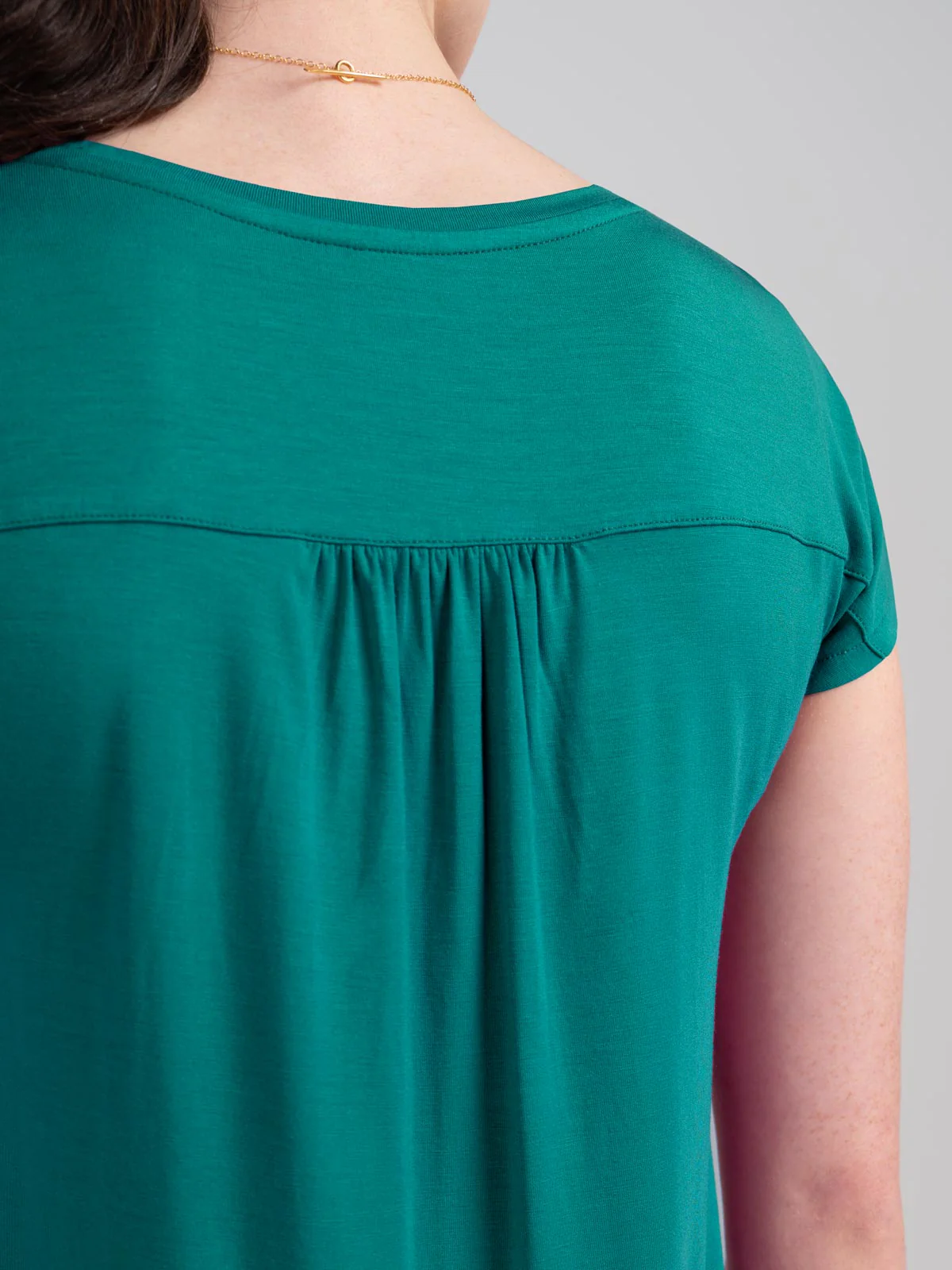 V Neck Short Sleeve Modal Top - Image 20
