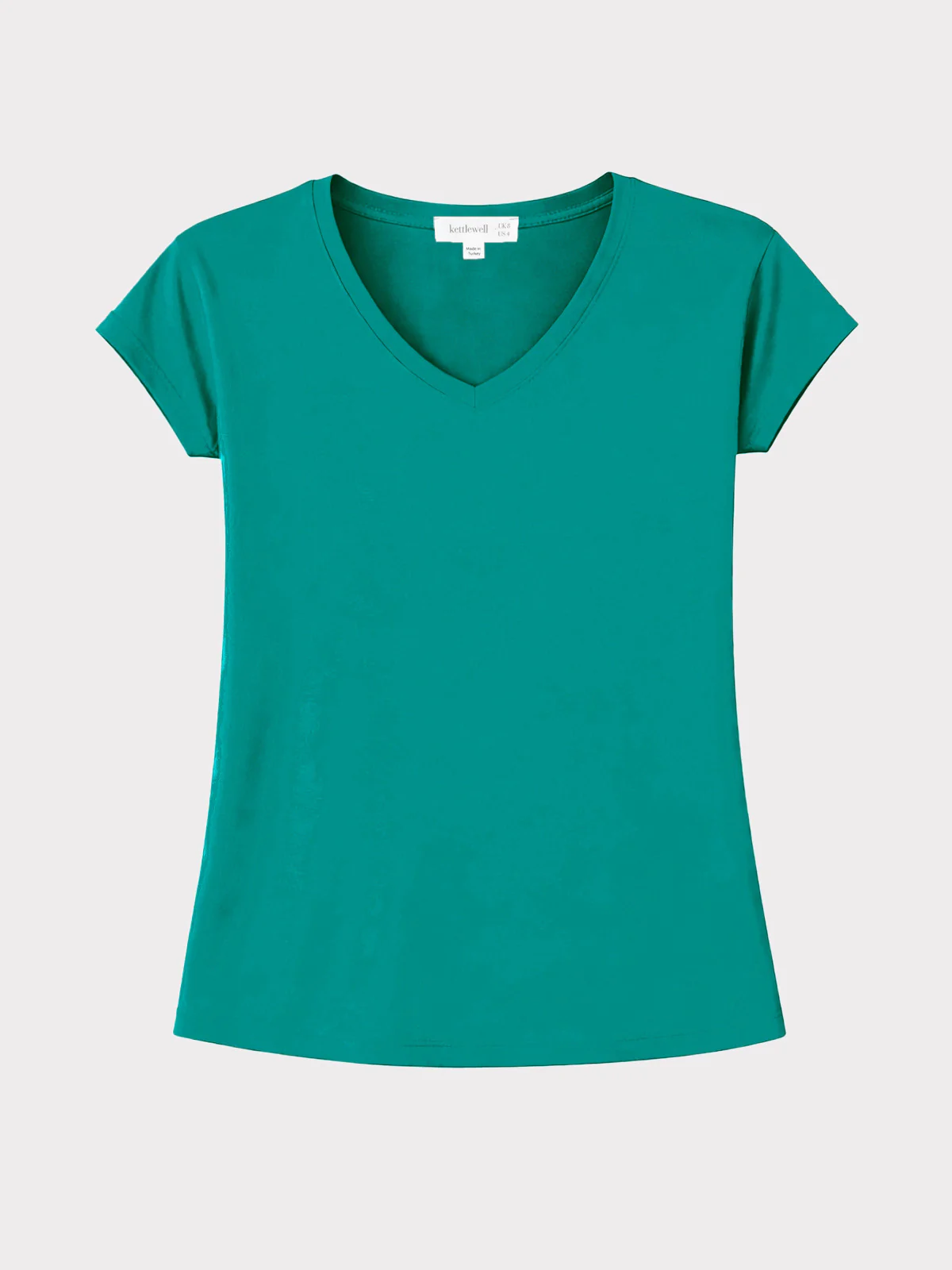 V Neck Short Sleeve Modal Top - Image 21